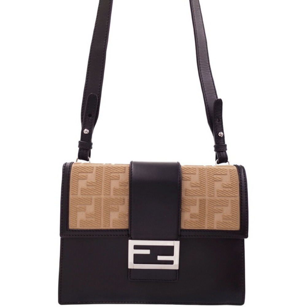 FENDI Flat Baguette Shoulder Bag